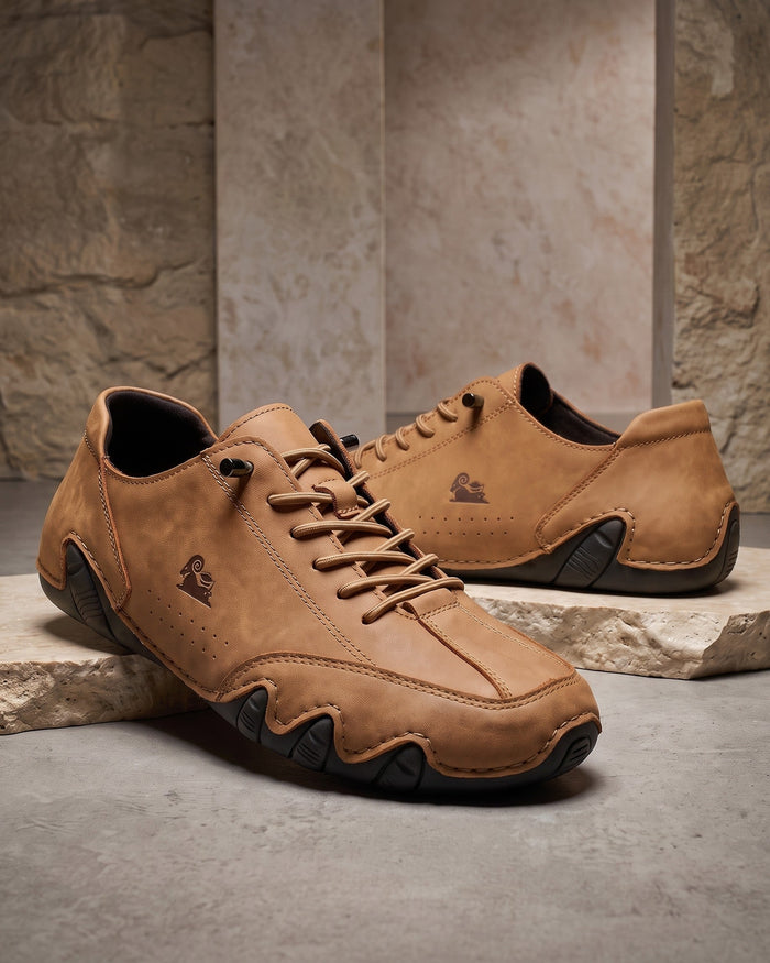 Tiberio Men's Leather Driving Shoes