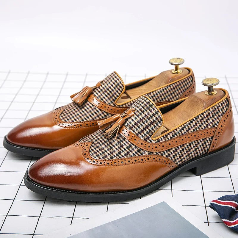Men's Leather Tassel Loafers – Ezio