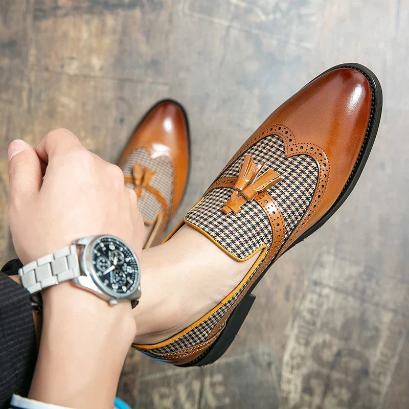 Men's Leather Tassel Loafers – Ezio