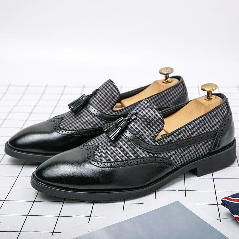 Men's Leather Tassel Loafers – Ezio