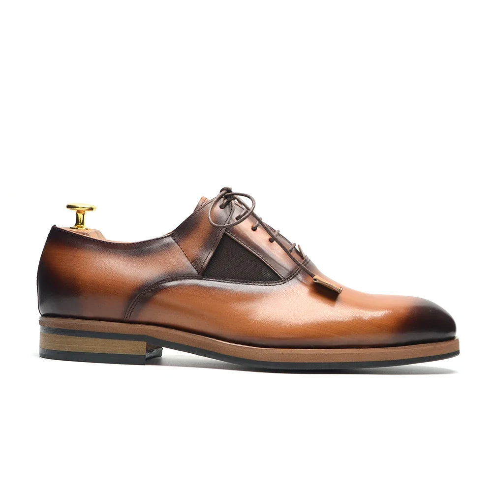 Men's Leather Oxford Shoes – Alberico