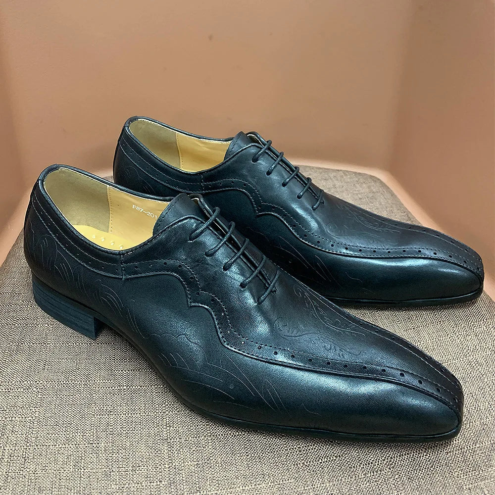 Men's Leather Oxford Shoes – Alfredo