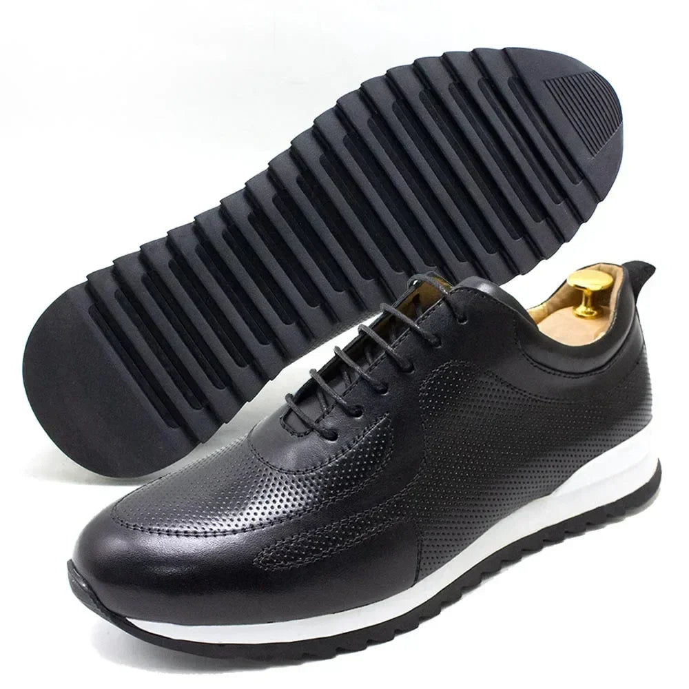 Men's Leather Low-Top Trainers – Sandro