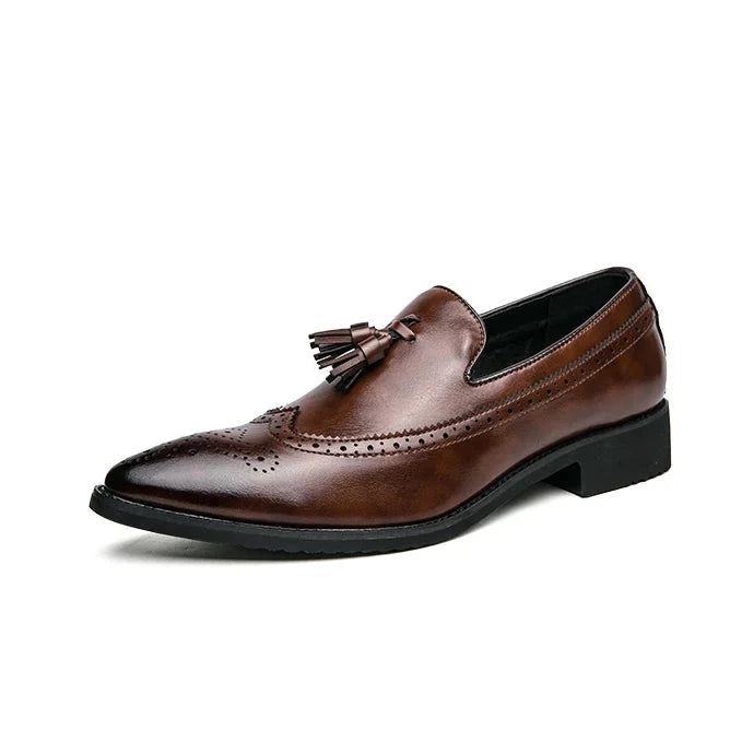 Men's Leather Tassel Loafers – Battista