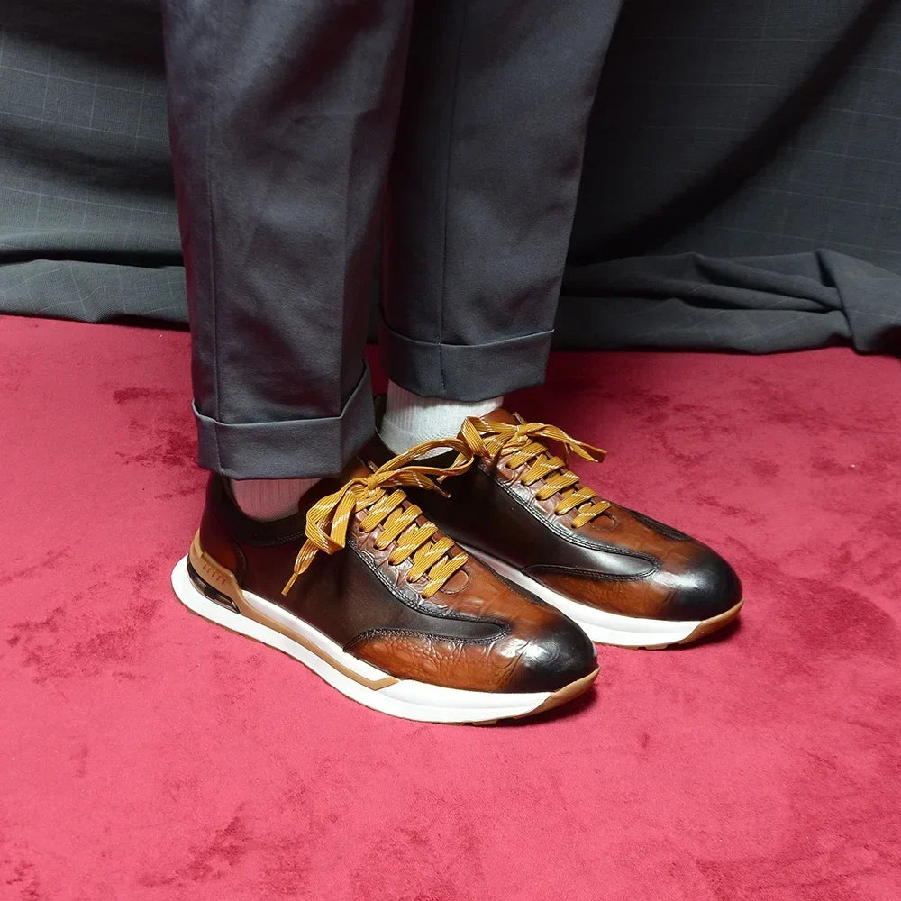 Men's Leather Low-Top Trainers – Filippo