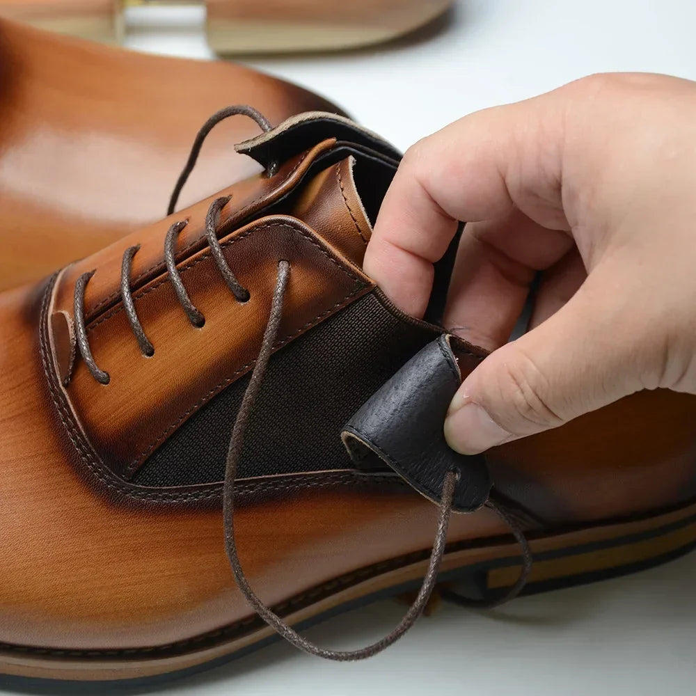 Men's Leather Oxford Shoes – Alberico