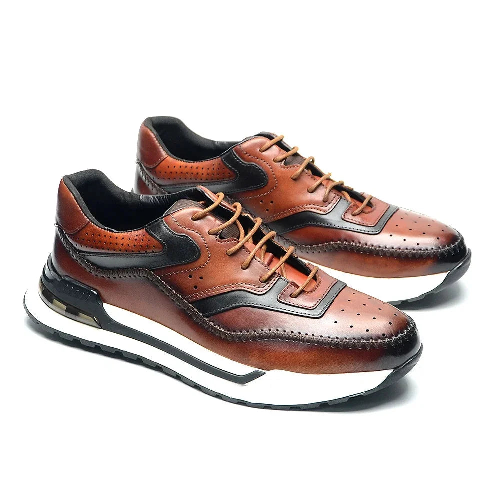 Men's Leather Trainers – Carmine