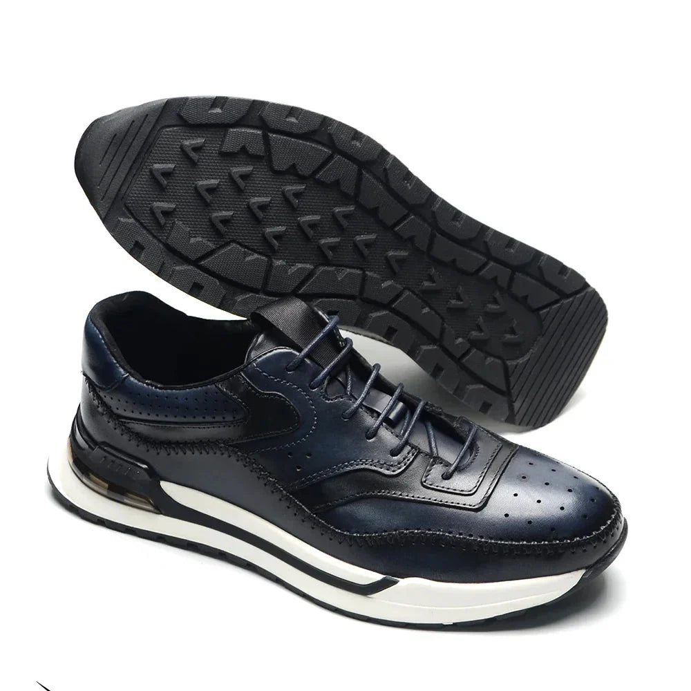 Men's Leather Trainers – Carmine