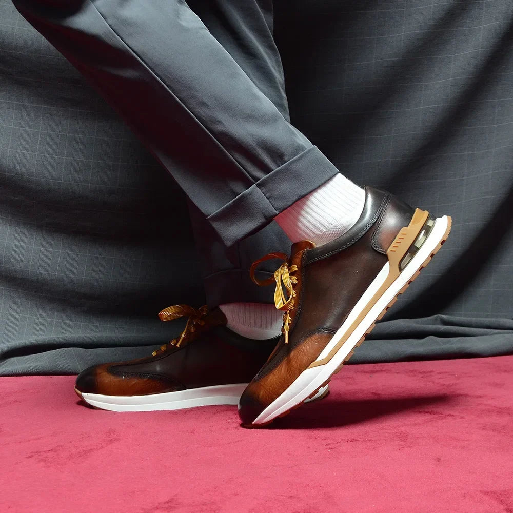 Men's Leather Low-Top Trainers – Filippo