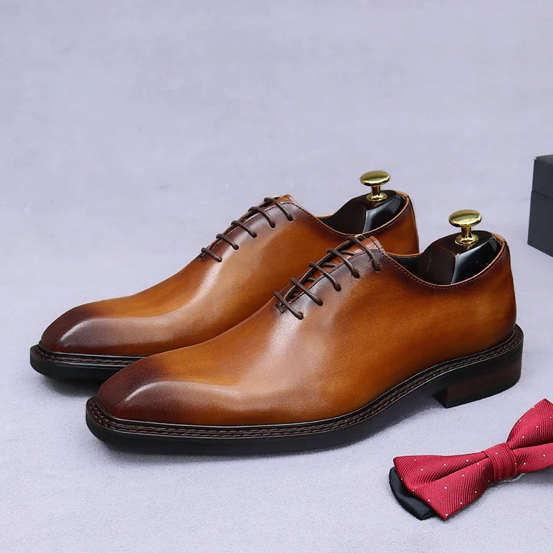 Men's Leather Oxford Shoes – Gregorio