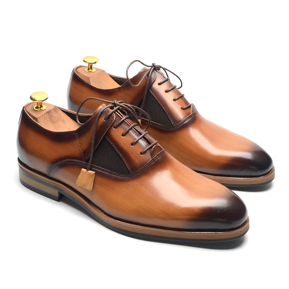 Men's Leather Oxford Shoes – Alberico
