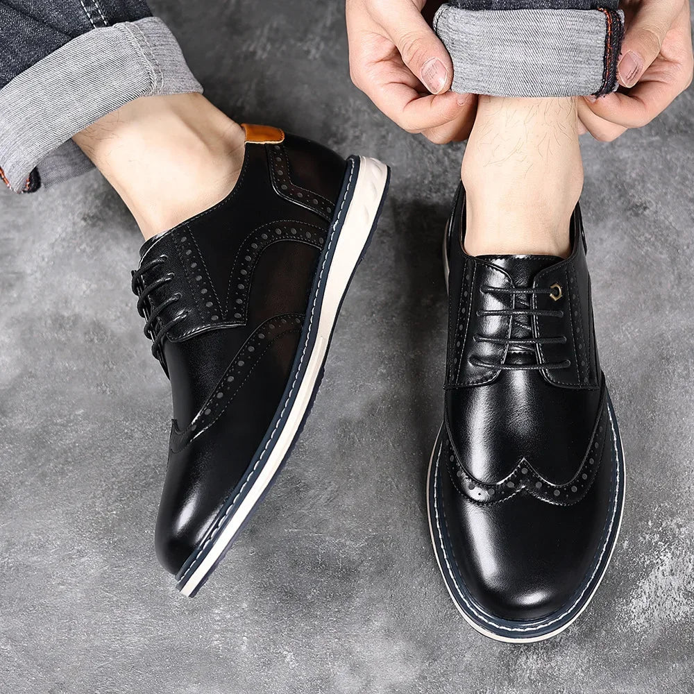 Men's Patent Leather Brogues – Nino