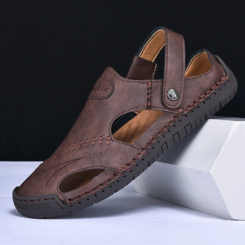 Men's Faux Leather Sandals – Osvaldo