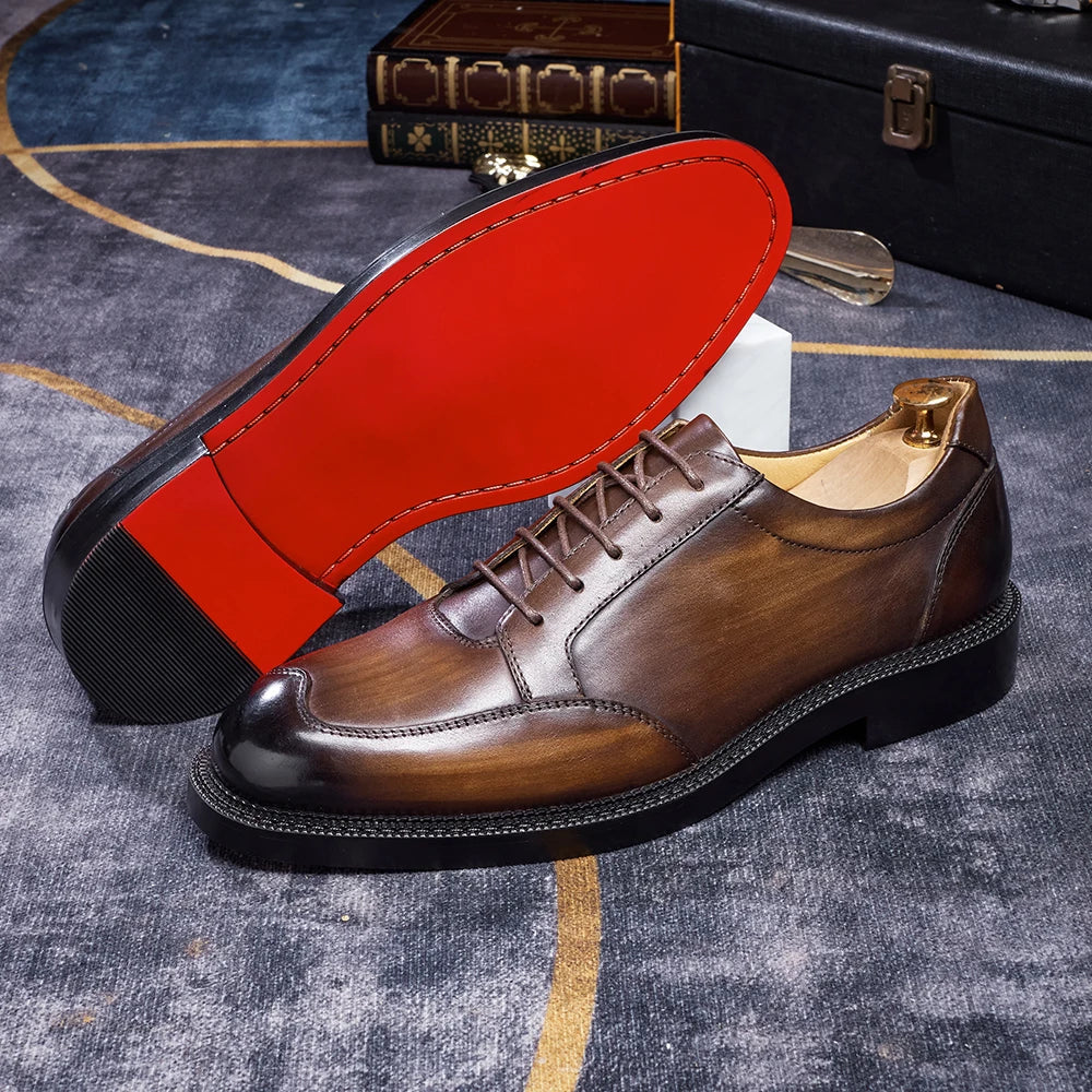 Men's Leather Derby Shoes – Tiziano