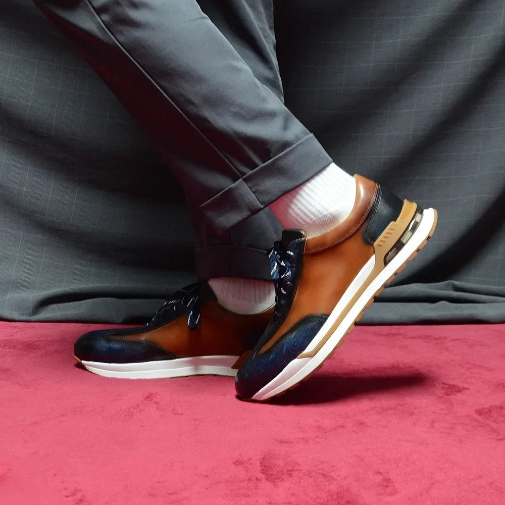 Men's Leather Low-Top Trainers – Filippo