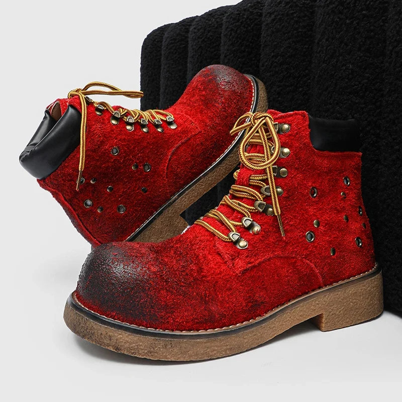 Men's Suede Lace-Up Boots – Domenico