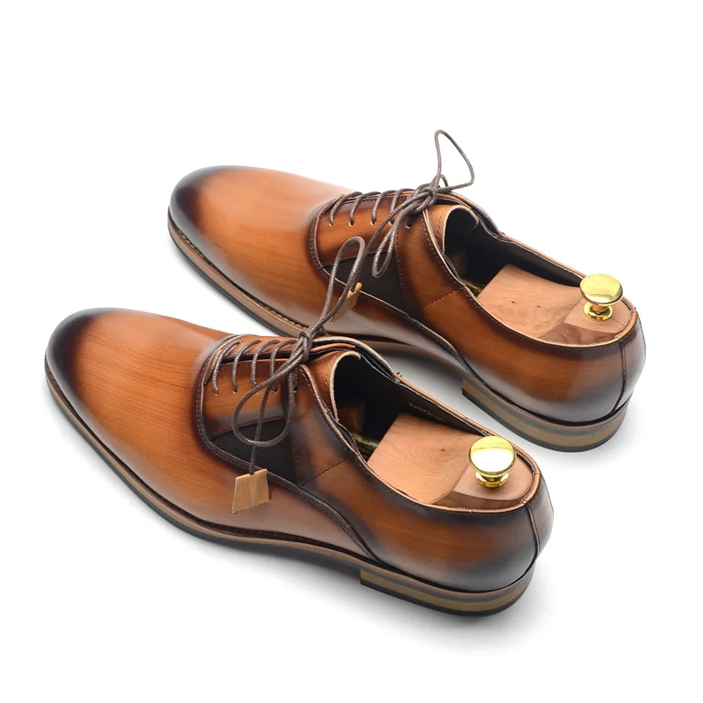 Men's Leather Oxford Shoes – Alberico
