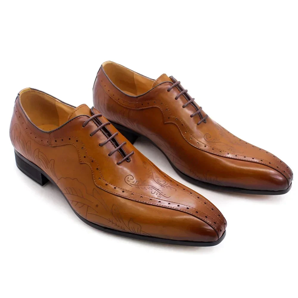 Men's Leather Oxford Shoes – Alfredo