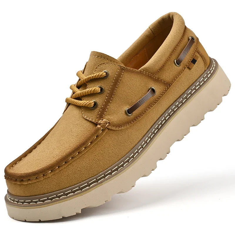 Men's Leather Boat Shoes – Adriano