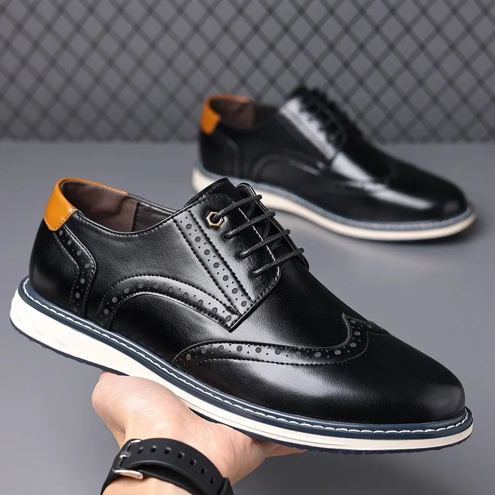 Men's Patent Leather Brogues – Nino