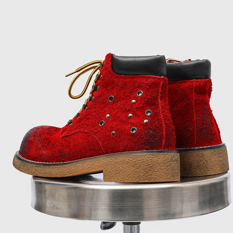 Men's Suede Lace-Up Boots – Domenico