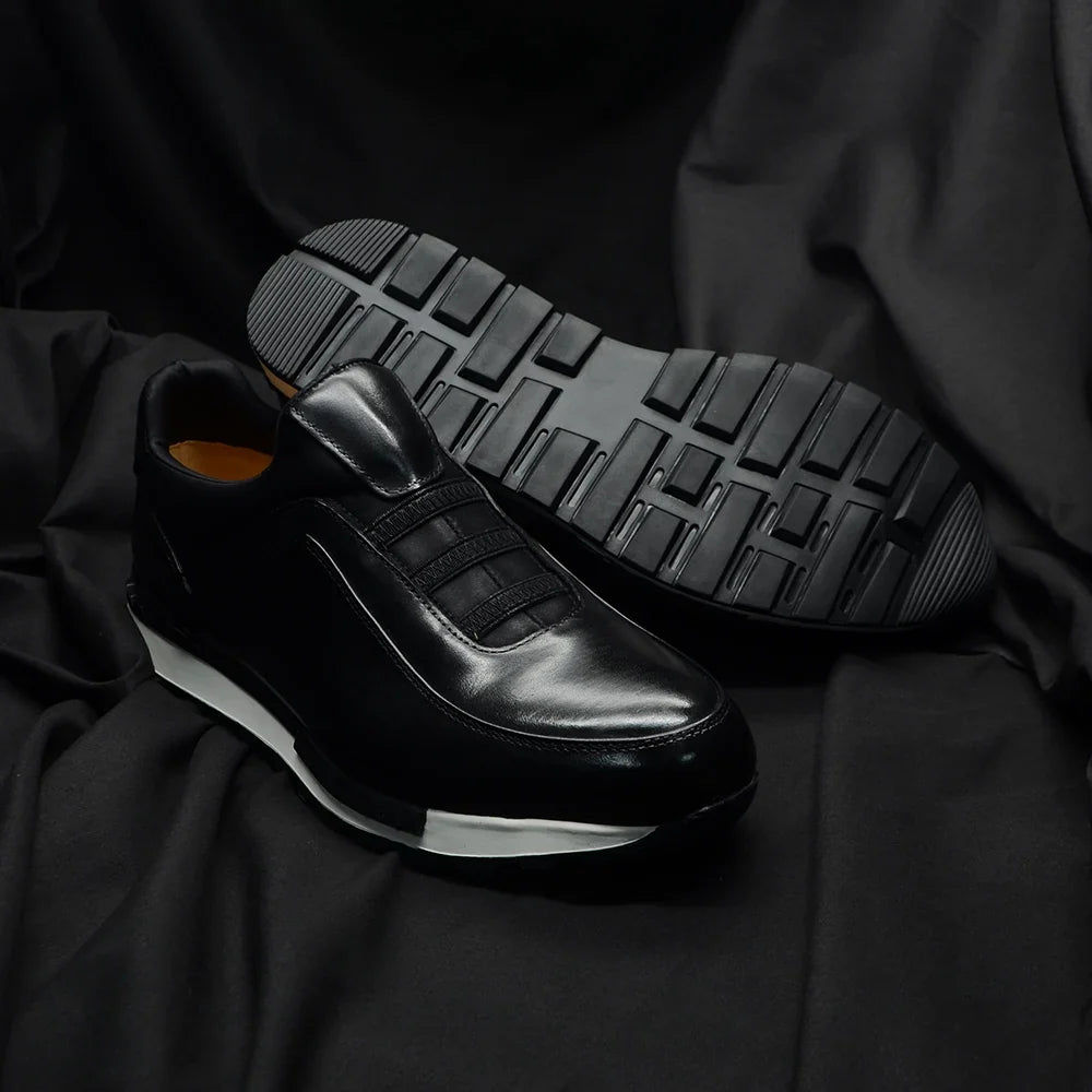 Men's Leather Slip-On Trainers – Achille