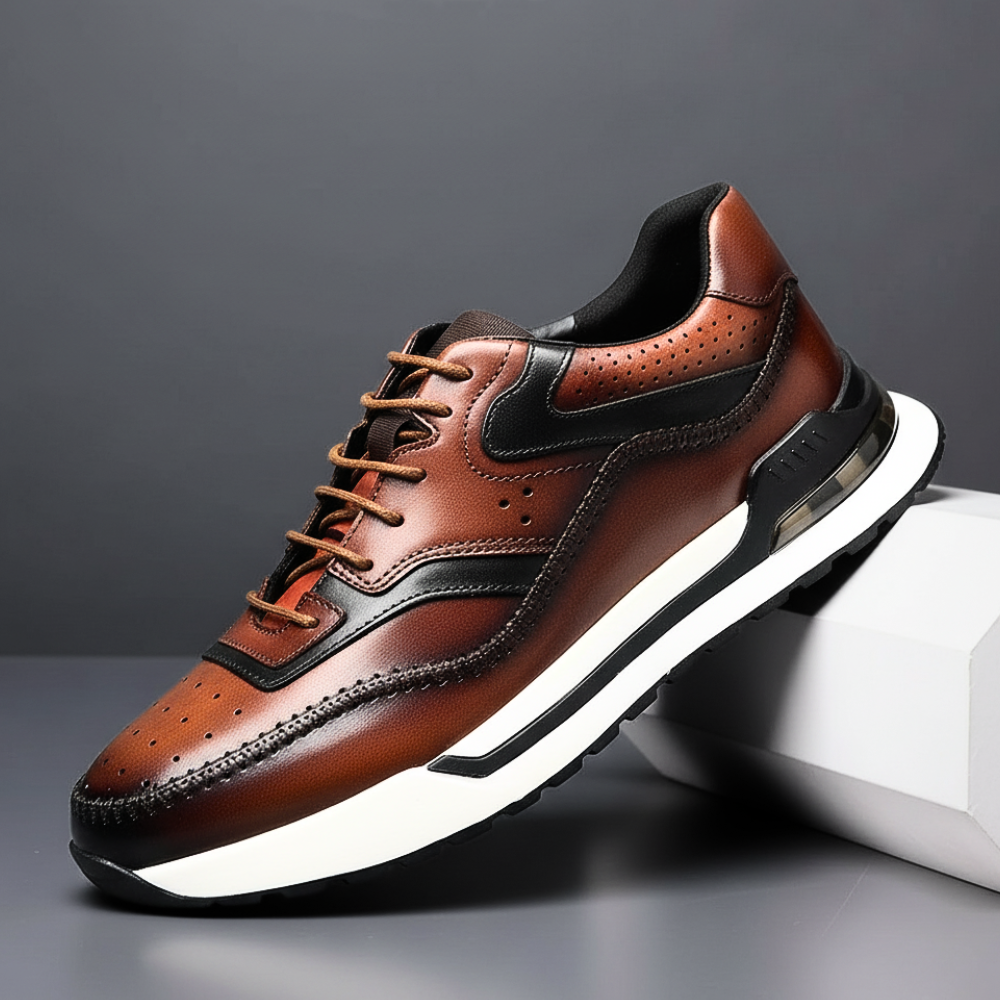 Men's Leather Trainers – Carmine