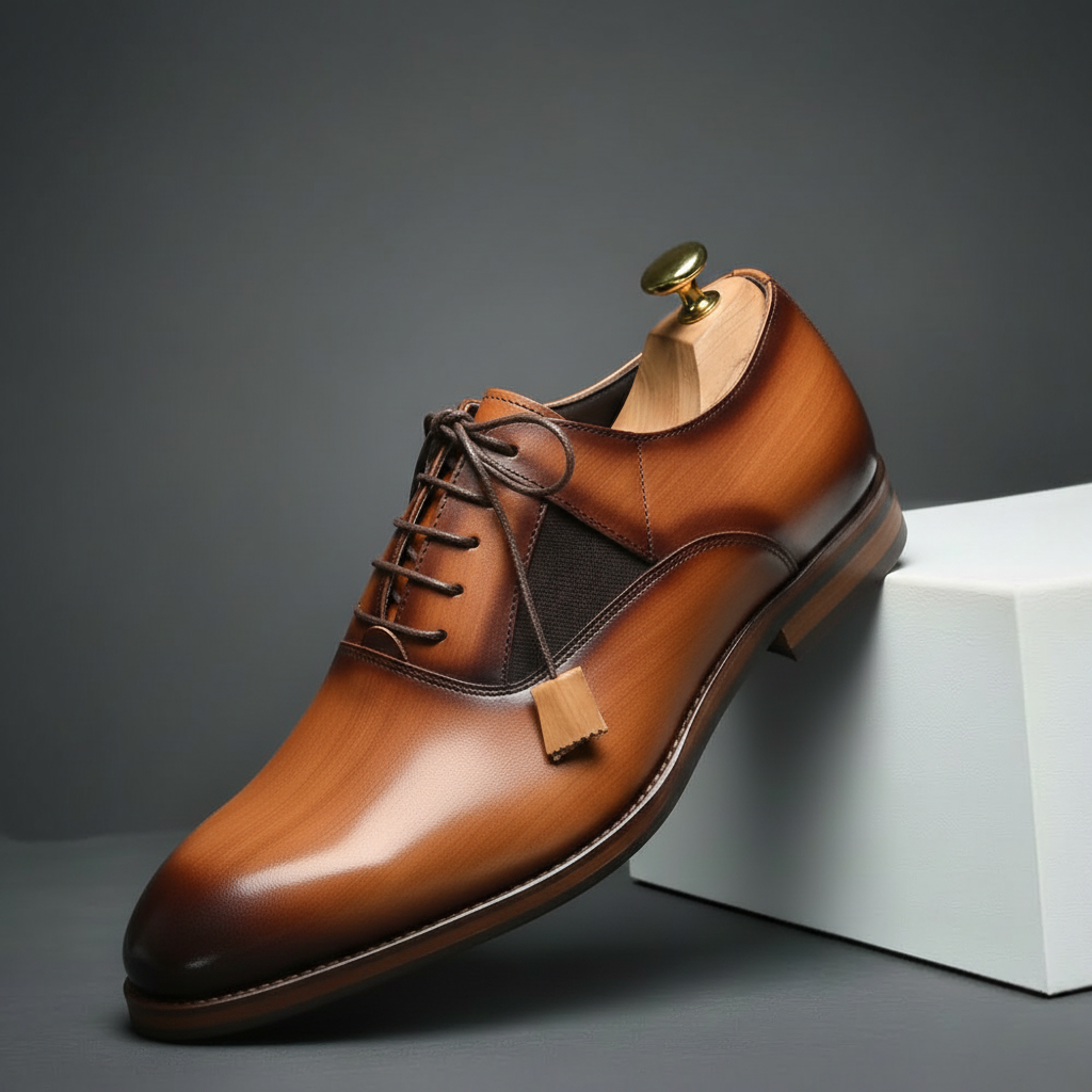 Men's Leather Oxford Shoes – Alberico