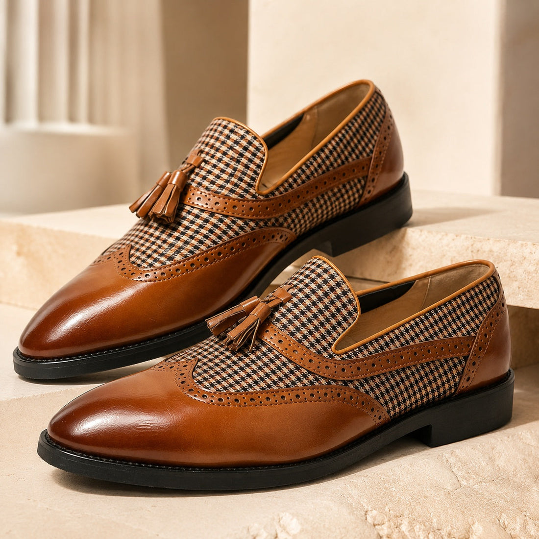 Men's Leather Tassel Loafers – Ezio