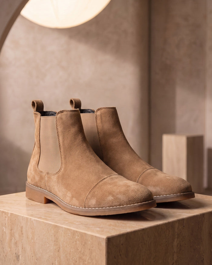 Nicola Men's Suede Chelsea Boots