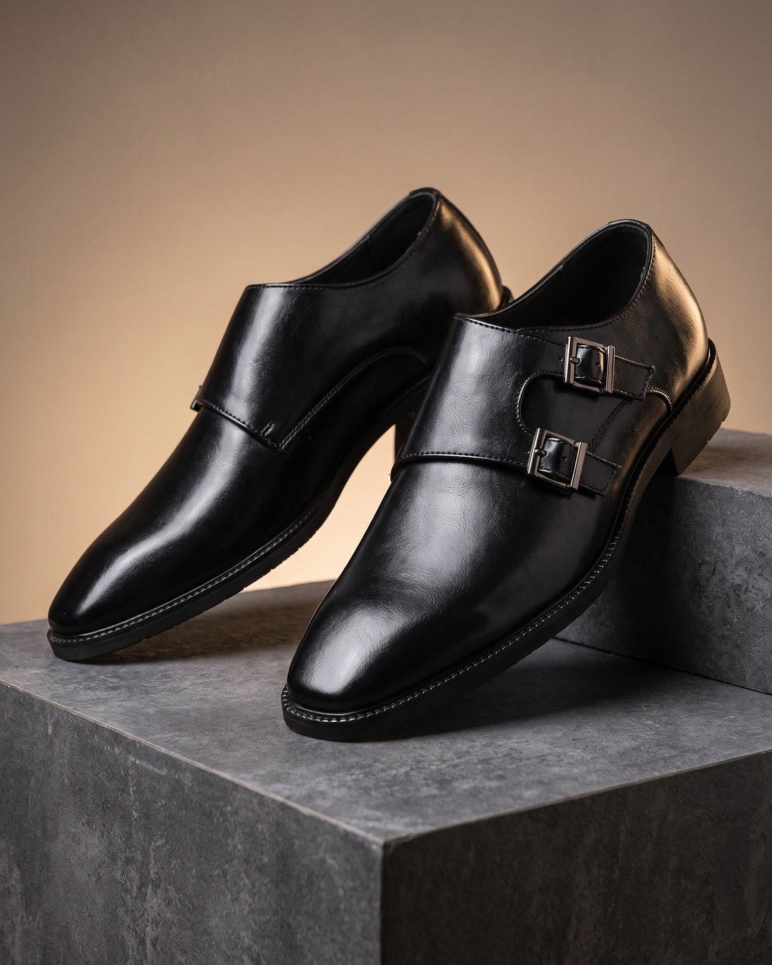 Santos Men's Leather Monk Strap Shoes