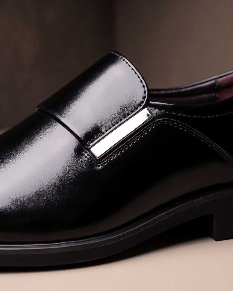 Cesar Men's Leather Monk Strap Shoes