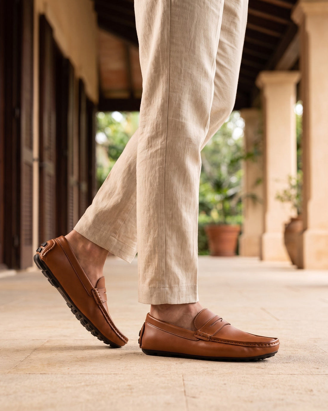 Orlando Men's Leather Driving Shoes