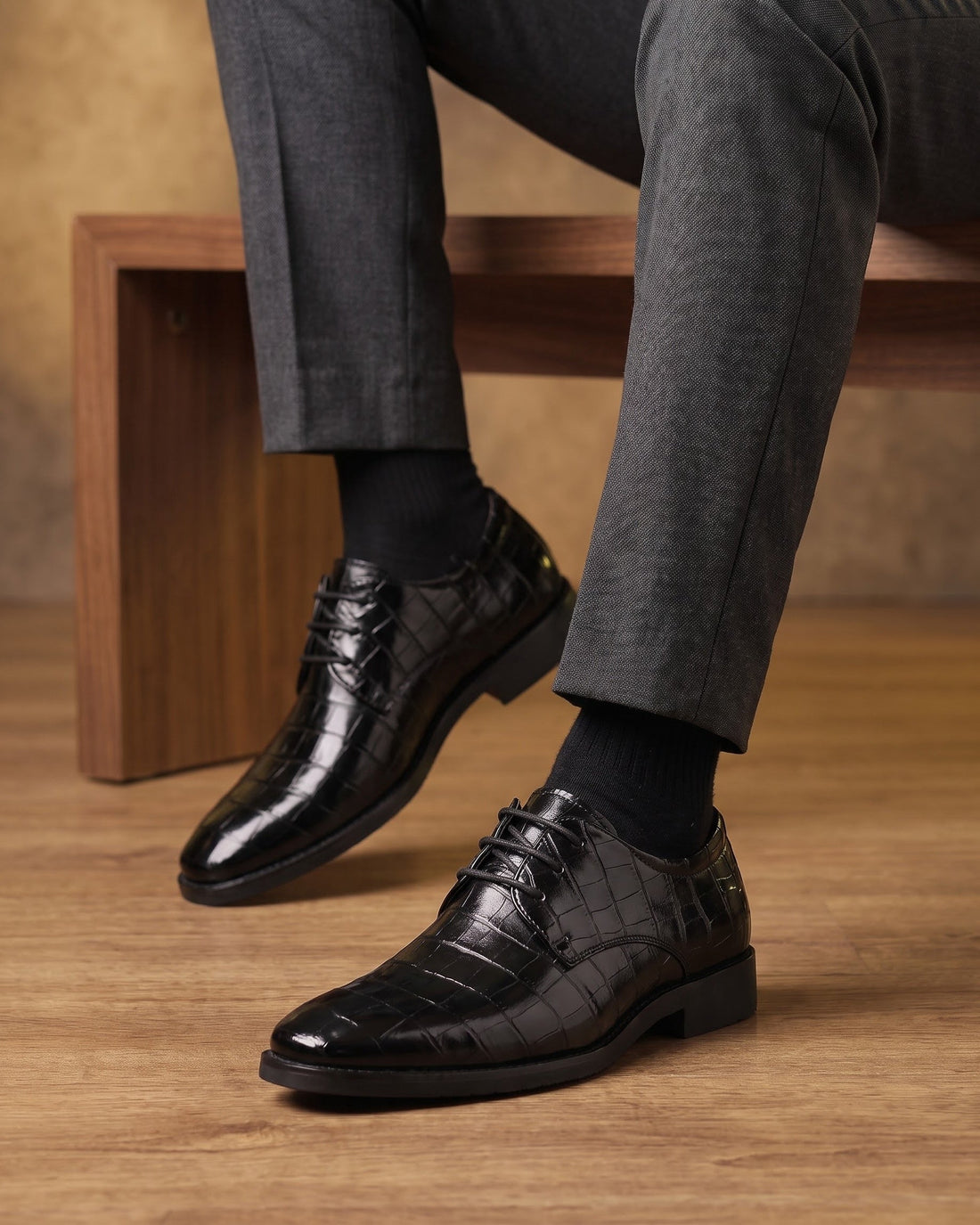 Jacobo Men's Leather Derby Shoes