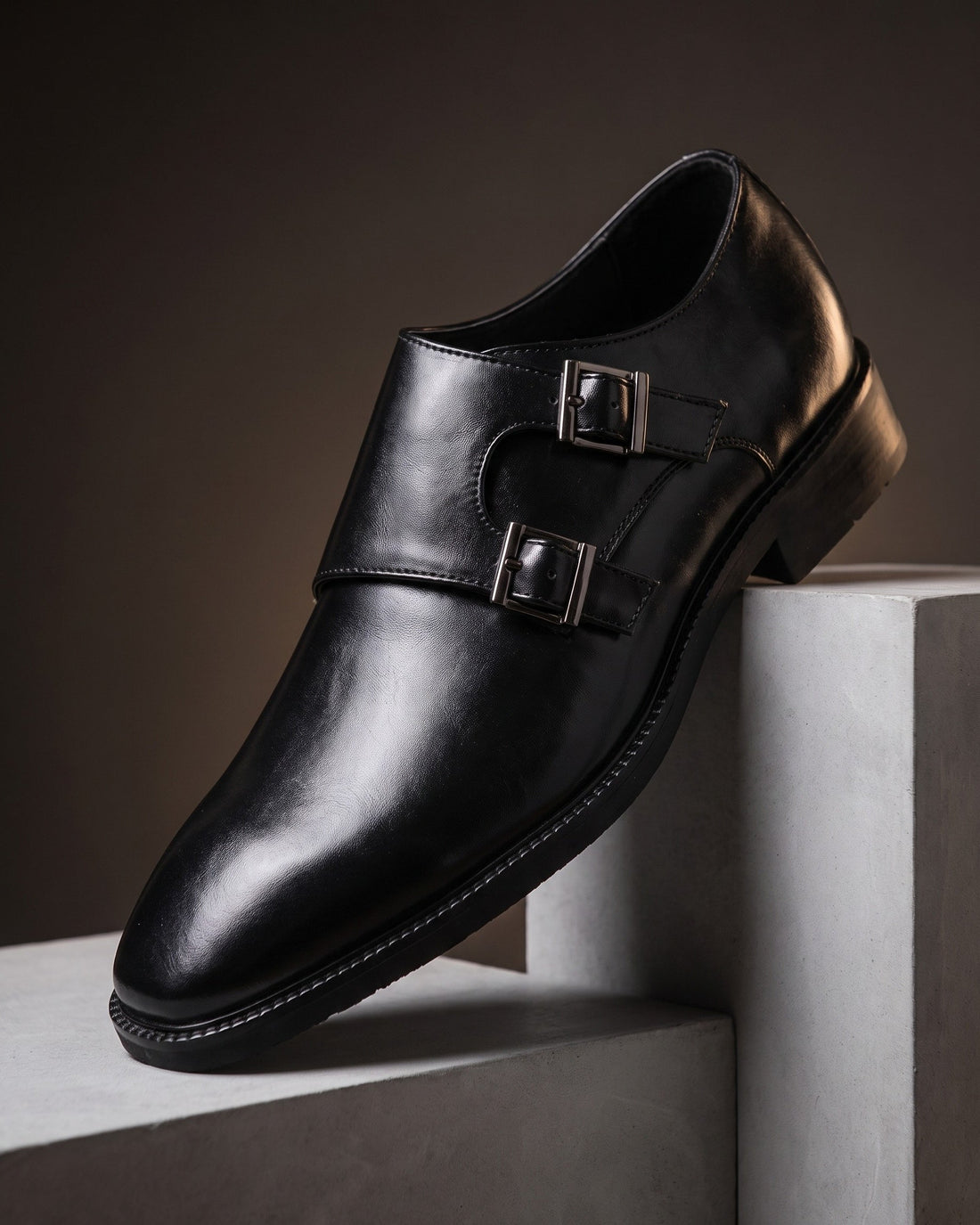 Santos Men's Leather Monk Strap Shoes