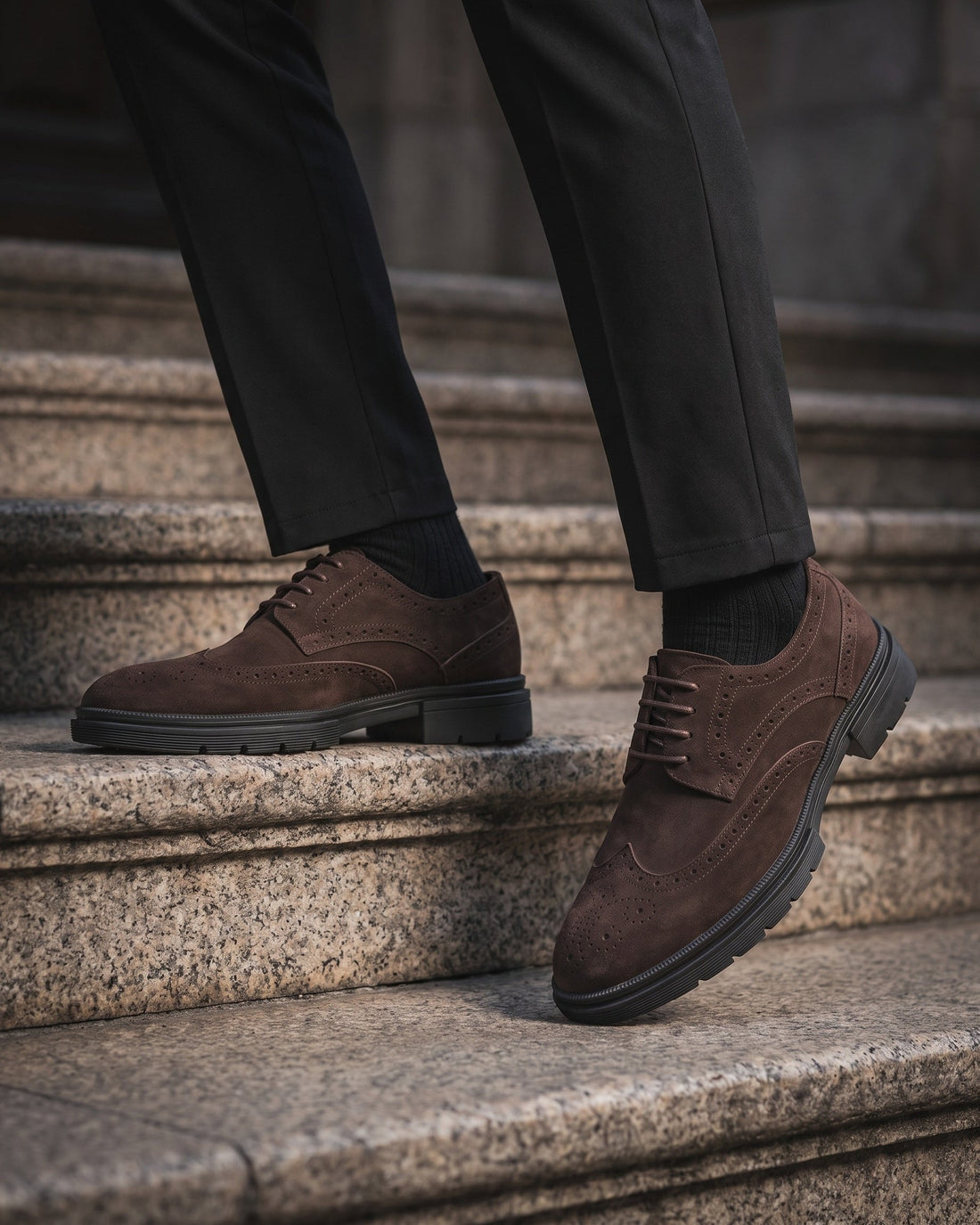 Enzo Men's Suede Brogues