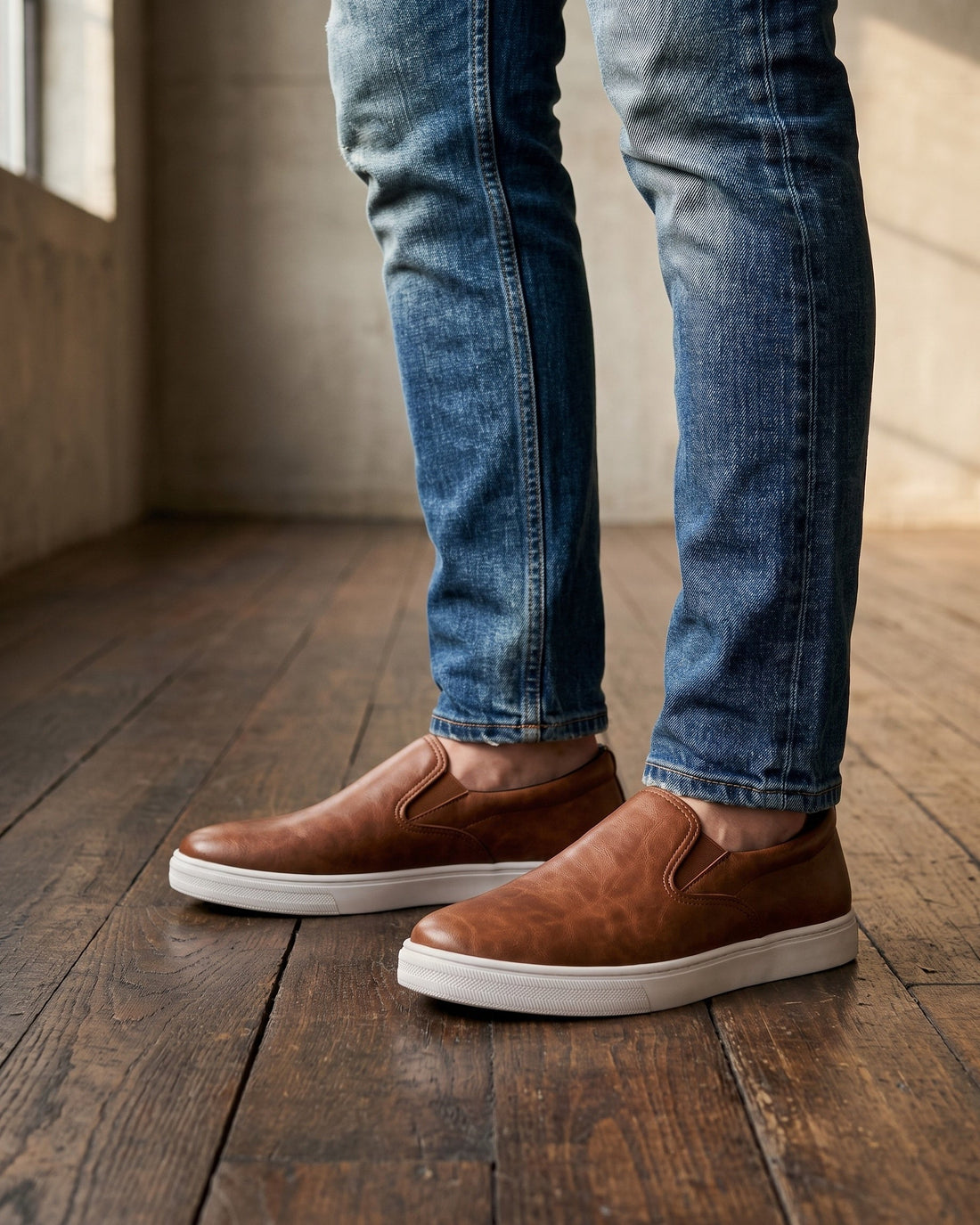 Manuel Men's Leather Slip-On Shoes