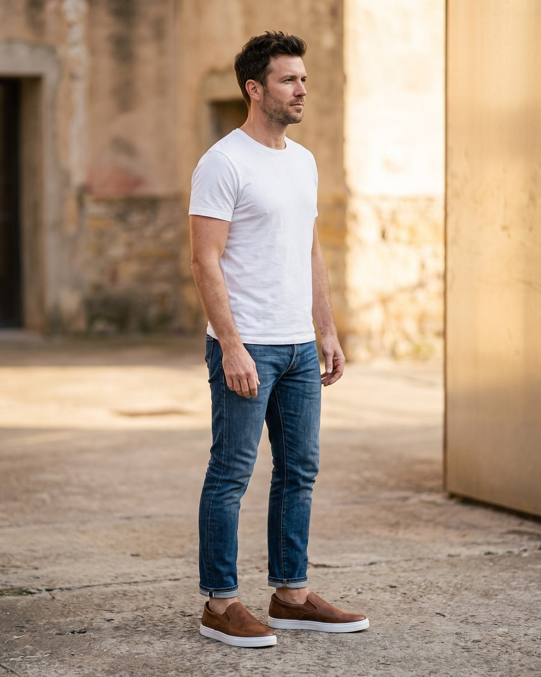 Manuel Men's Leather Slip-On Shoes