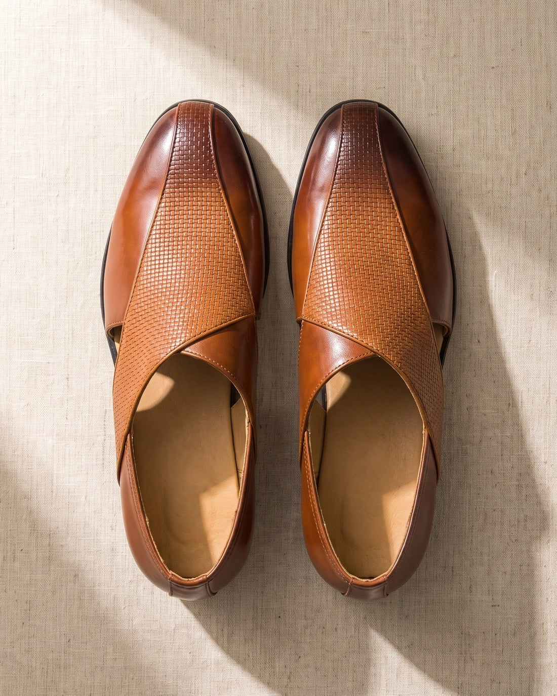 Cesare Men's Leather Slip-On Shoes