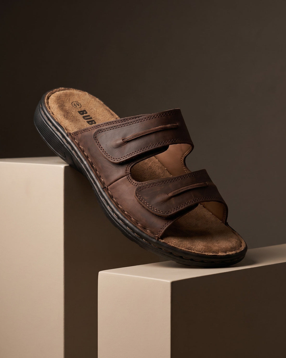 Lorenzo Men's Leather Sliders