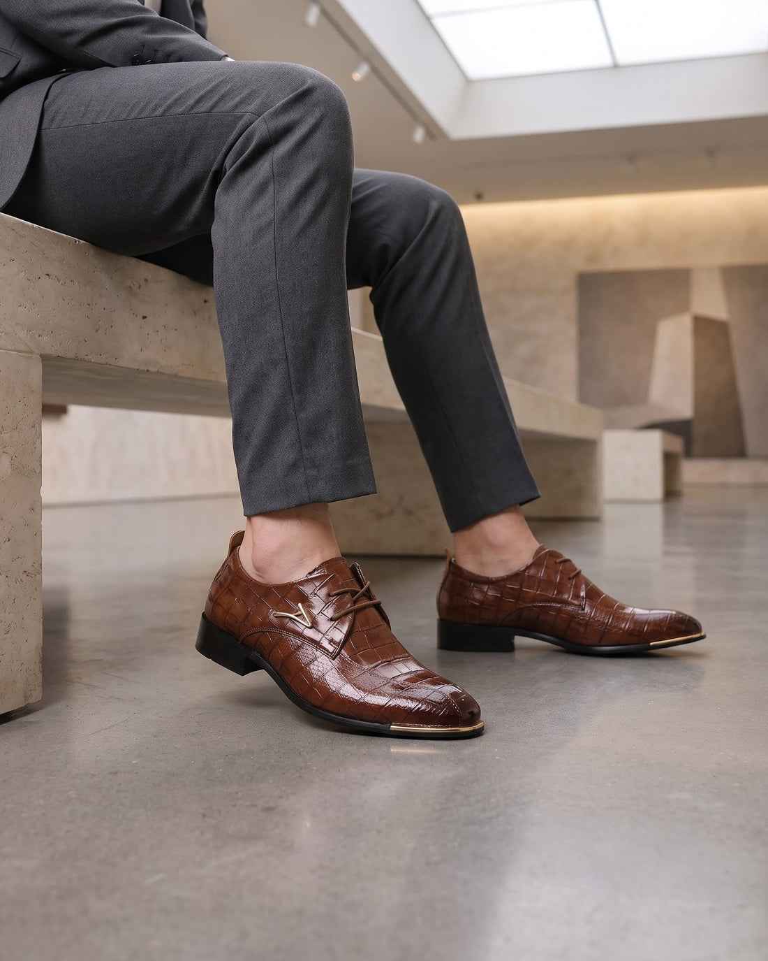 Feliciano Men's Leather Derby Shoes
