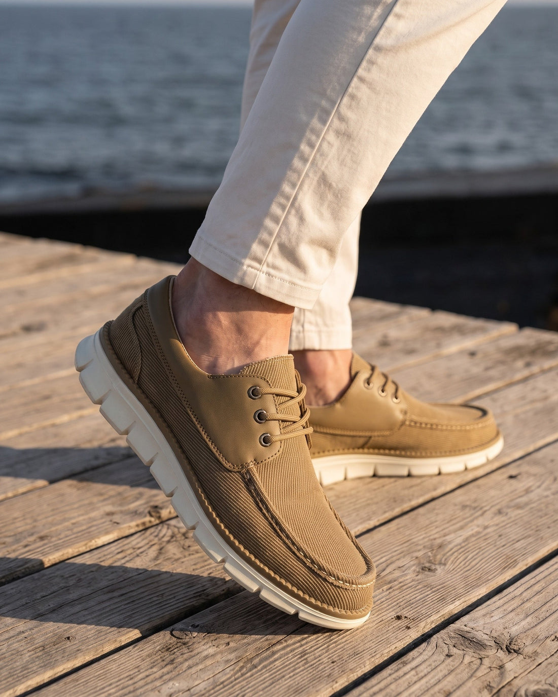 Renzo Men's Canvas Moccasins