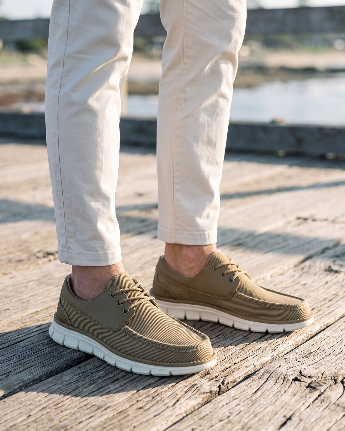 Renzo Men's Canvas Moccasins