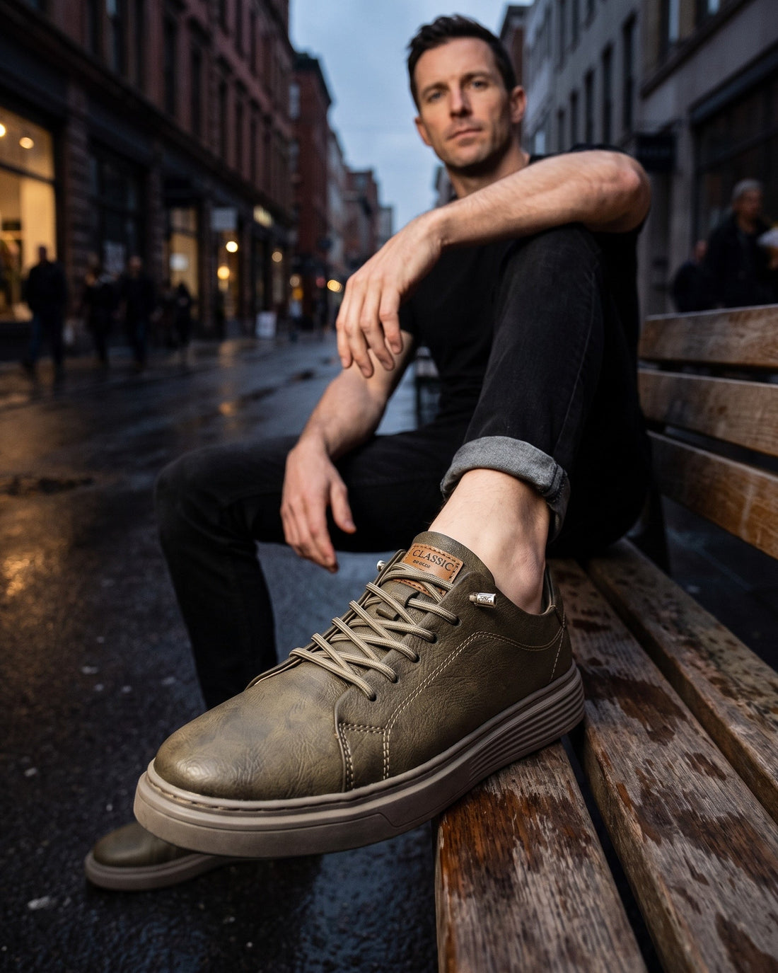 Giovanni Men's Leather Trainers