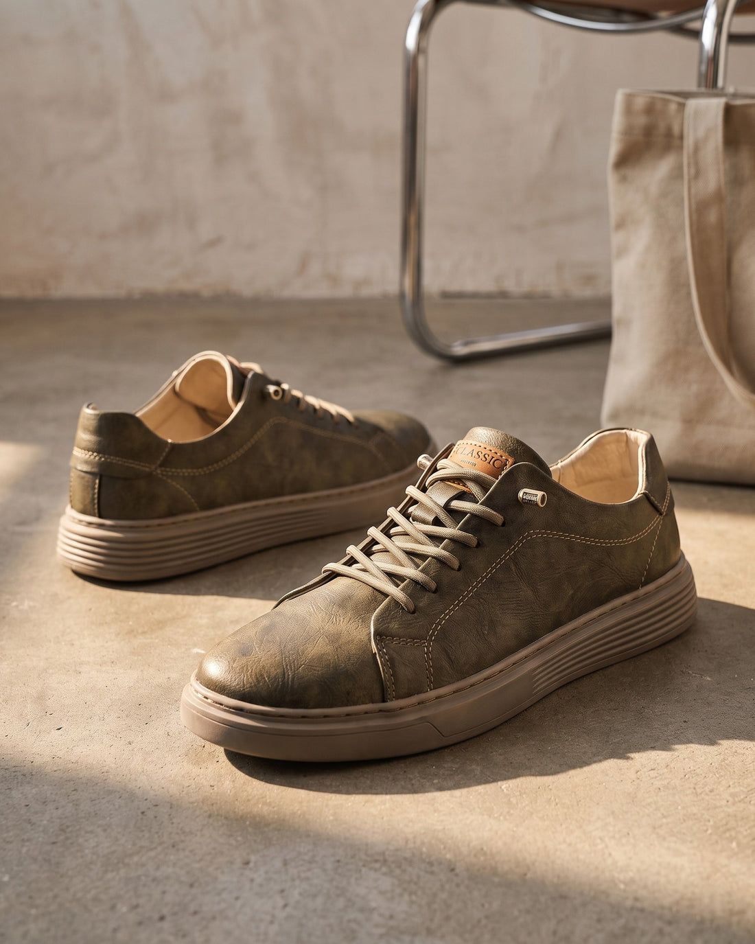 Giovanni Men's Leather Trainers