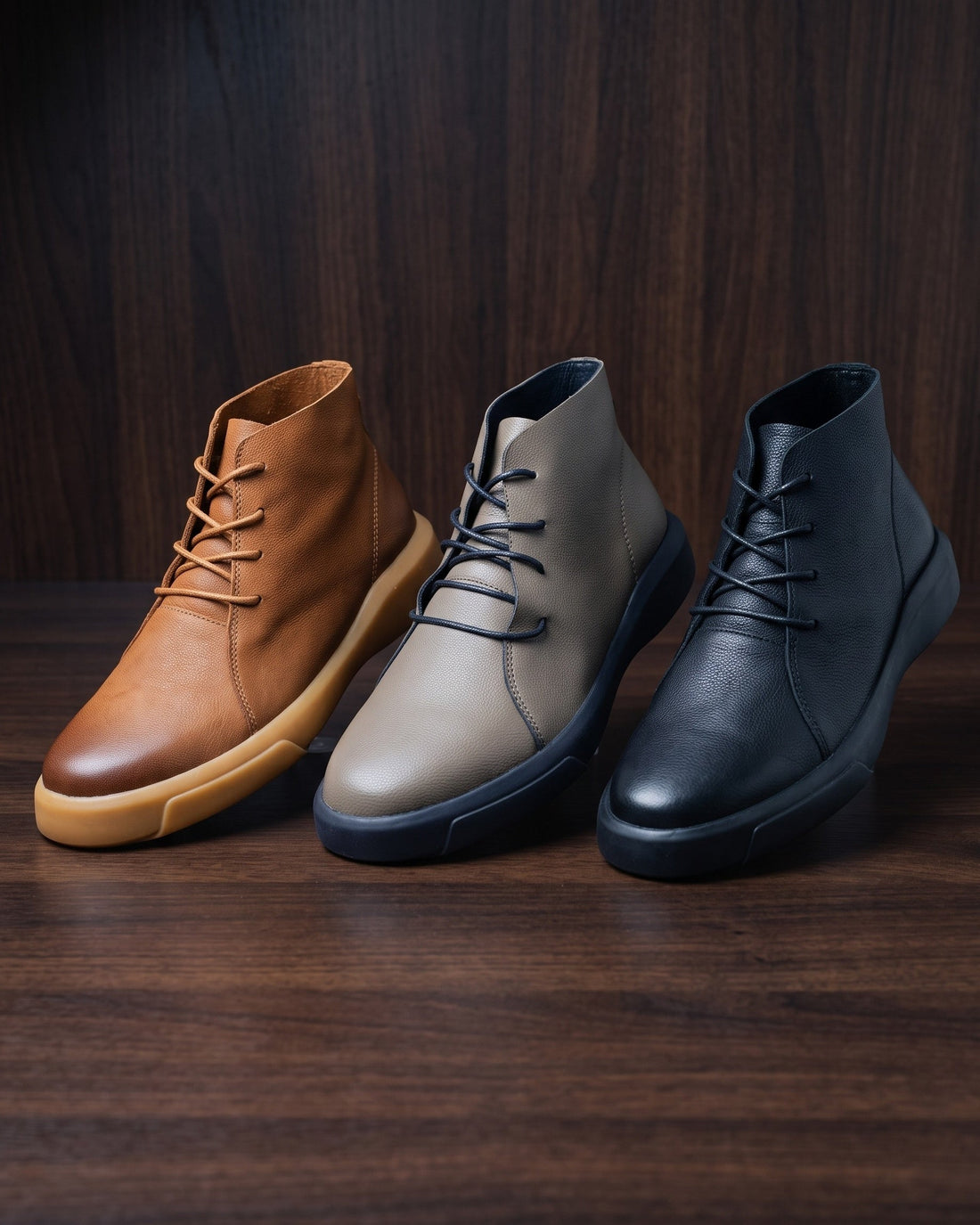 Flavio Men's Leather Chukka Boots