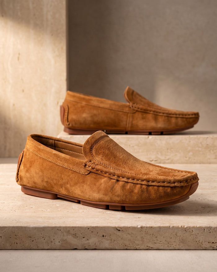 Marino Men's Suede Driving Shoes