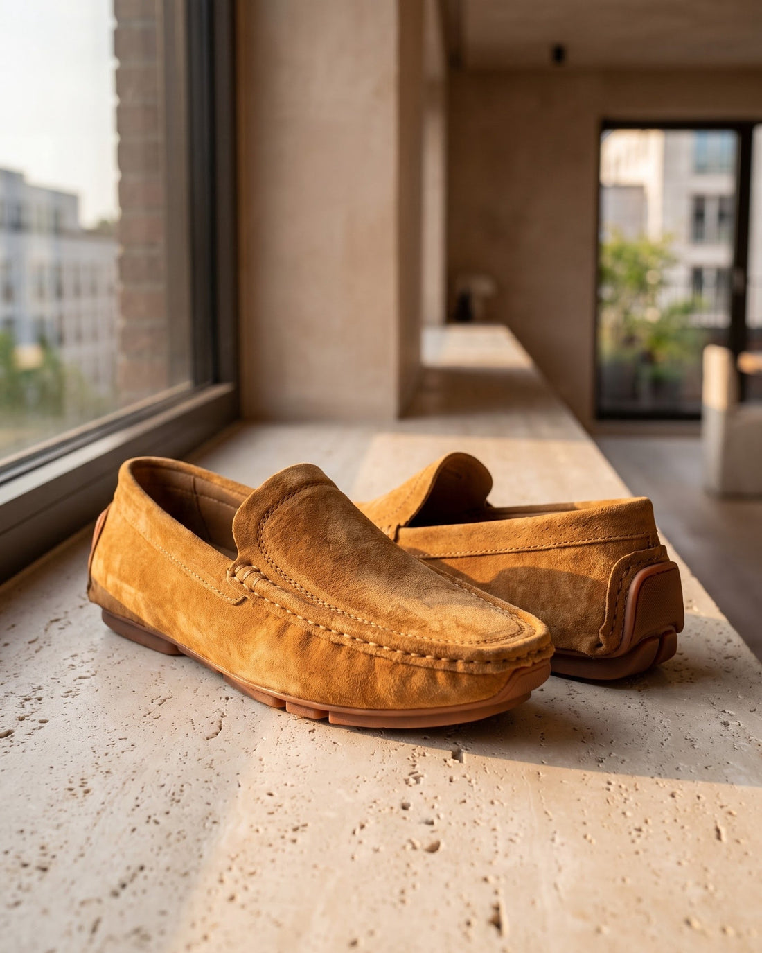 Marino Men's Suede Driving Shoes