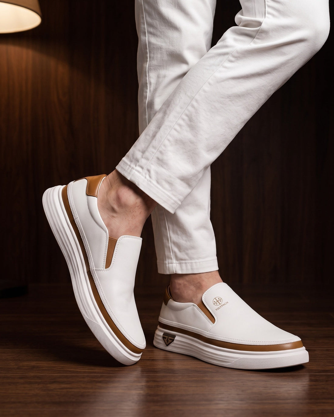 Rodolfo Men's Leather Slip-On Shoes