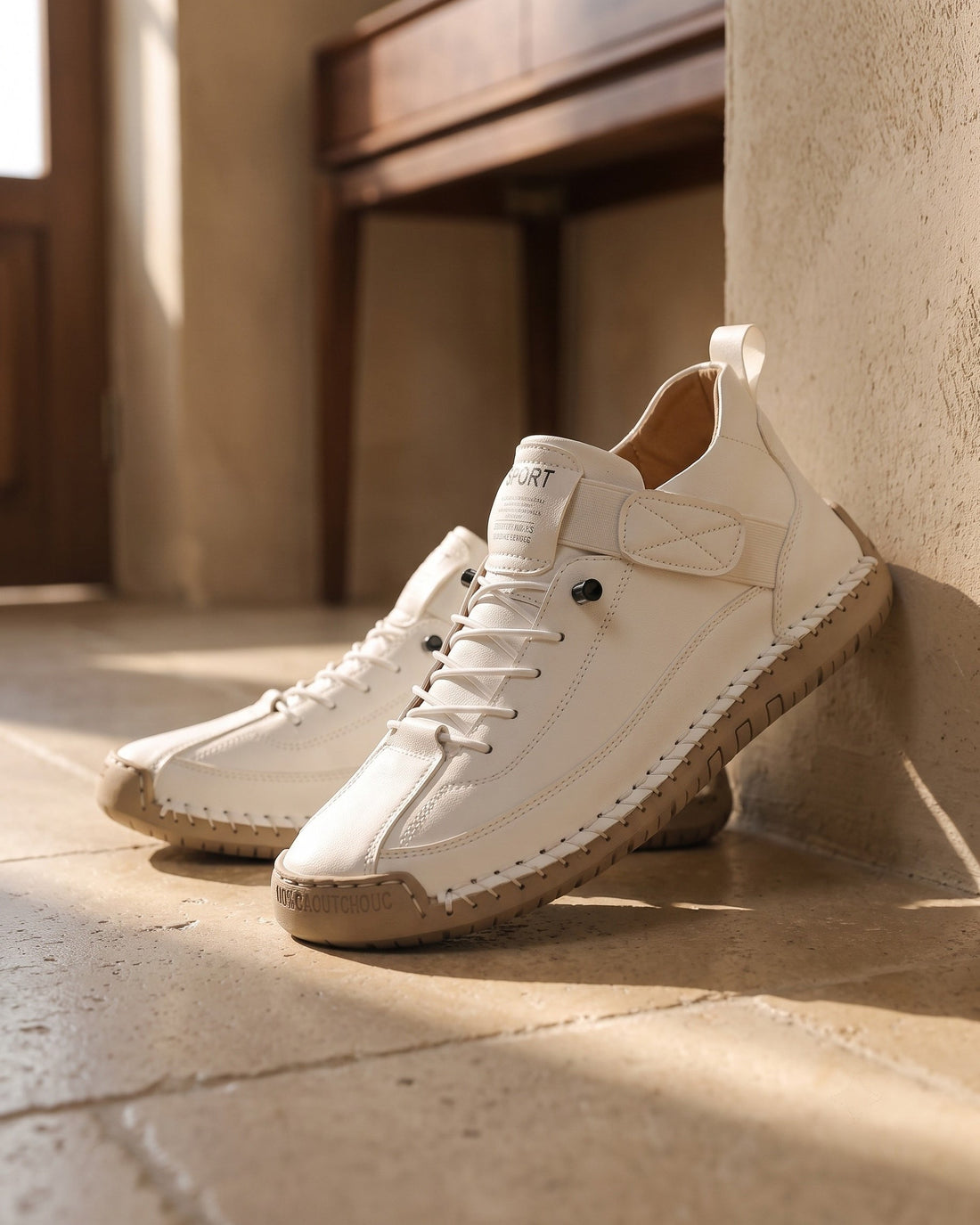 Angelo Men's Leather Trainers